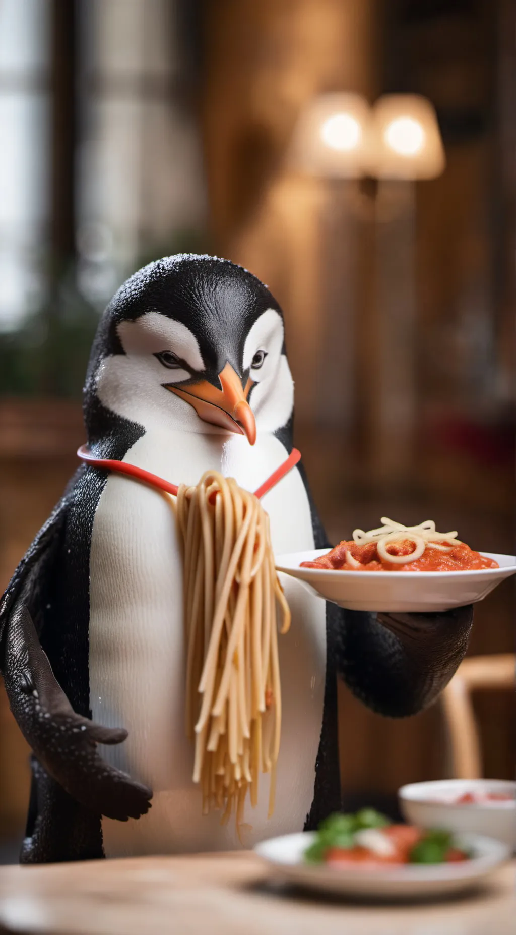 ai character: Penguino background