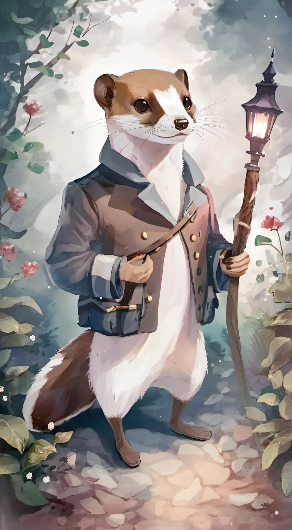 ai character: Fred the stoat background