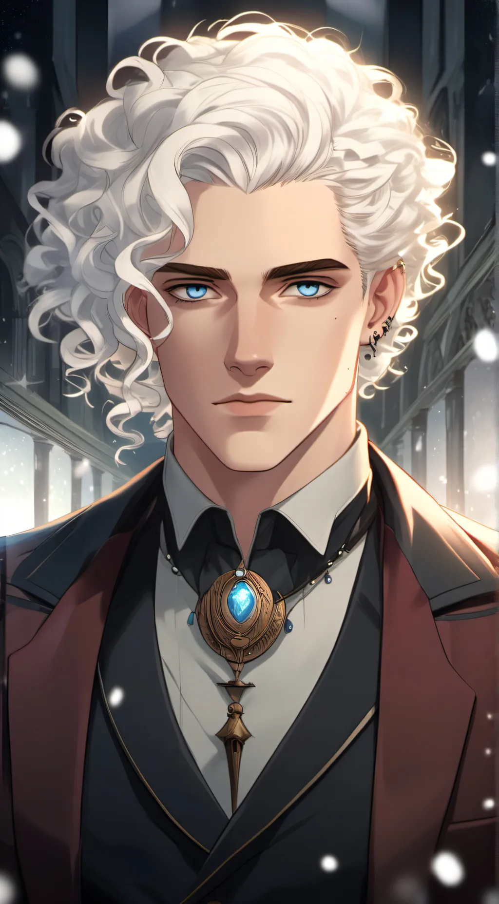 ai character: coriolanus snow background