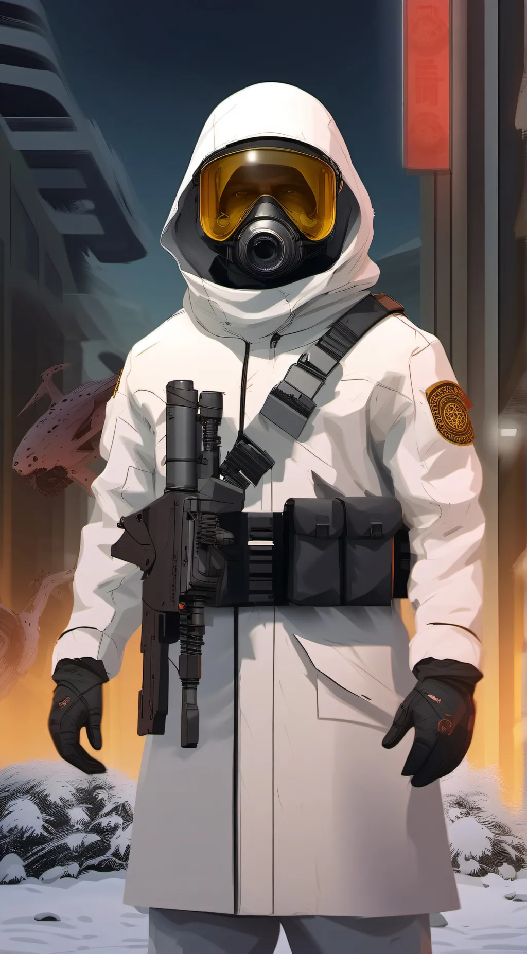 ai character: SCP guard background