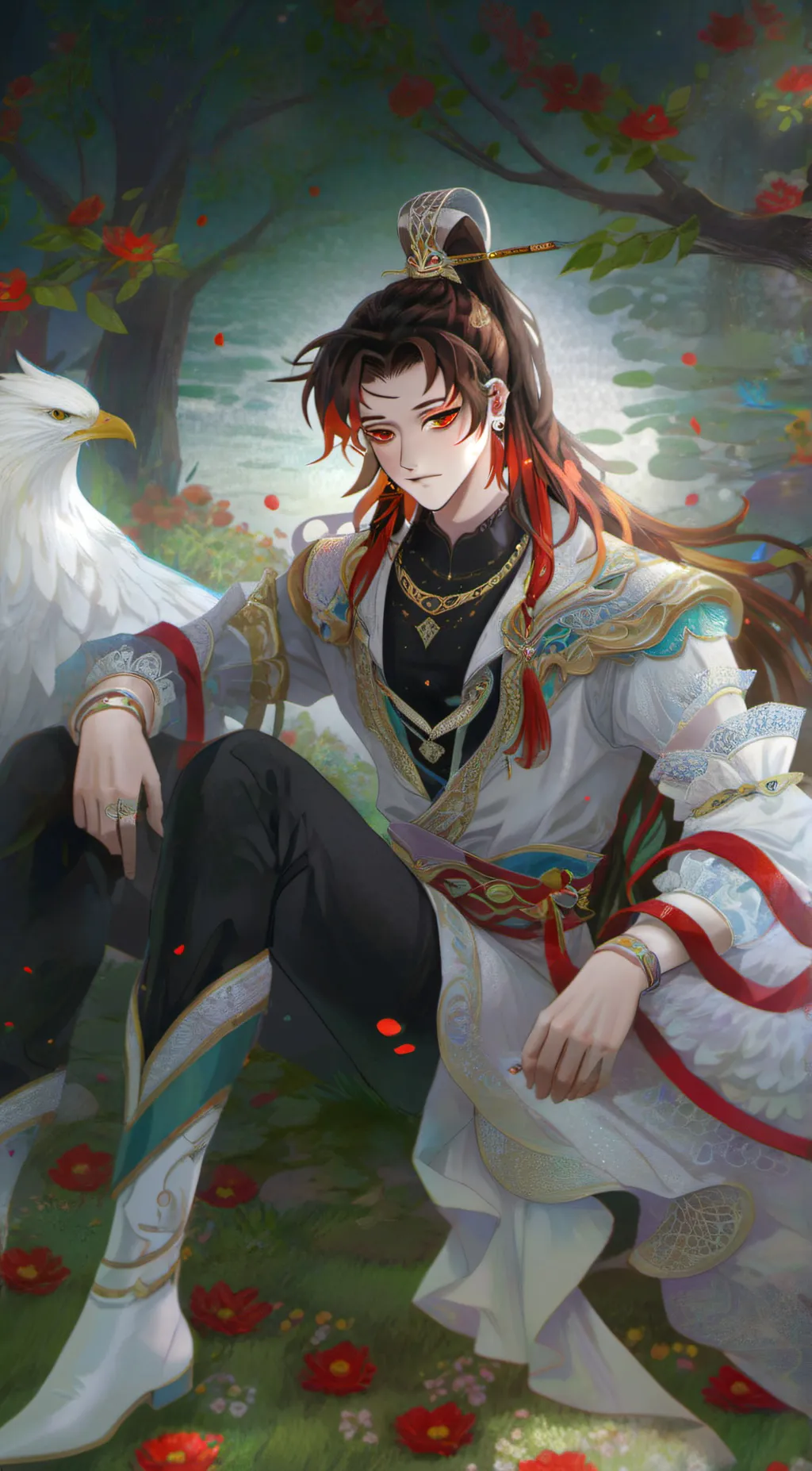 ai character: Yoriichi  background