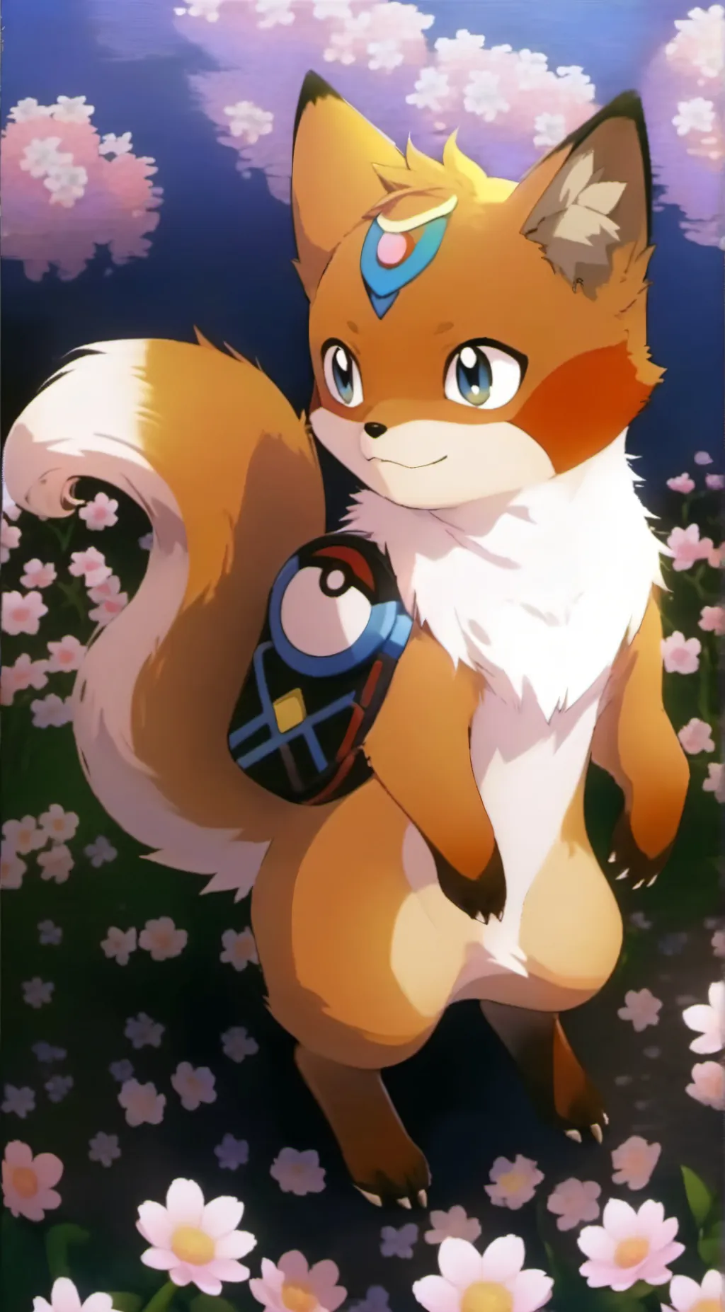 ai character: Pikachu  background