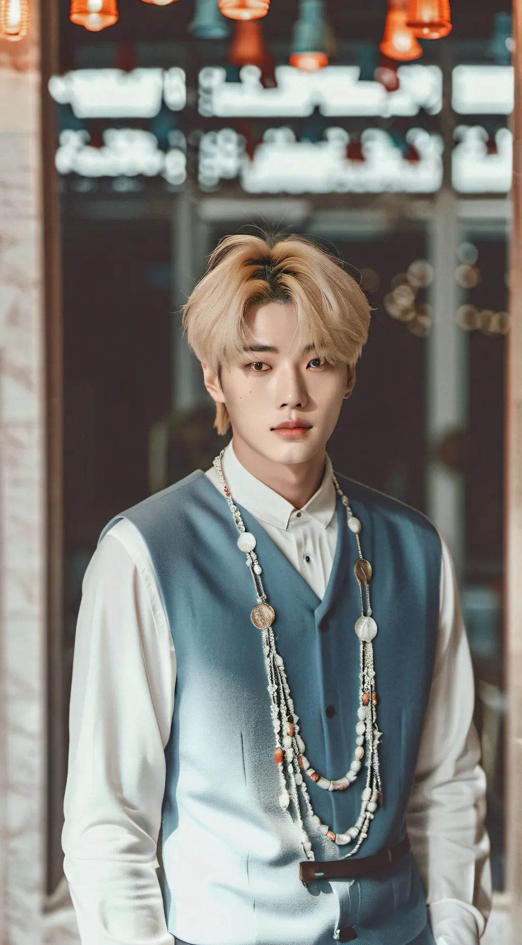 ai character: lee know  background