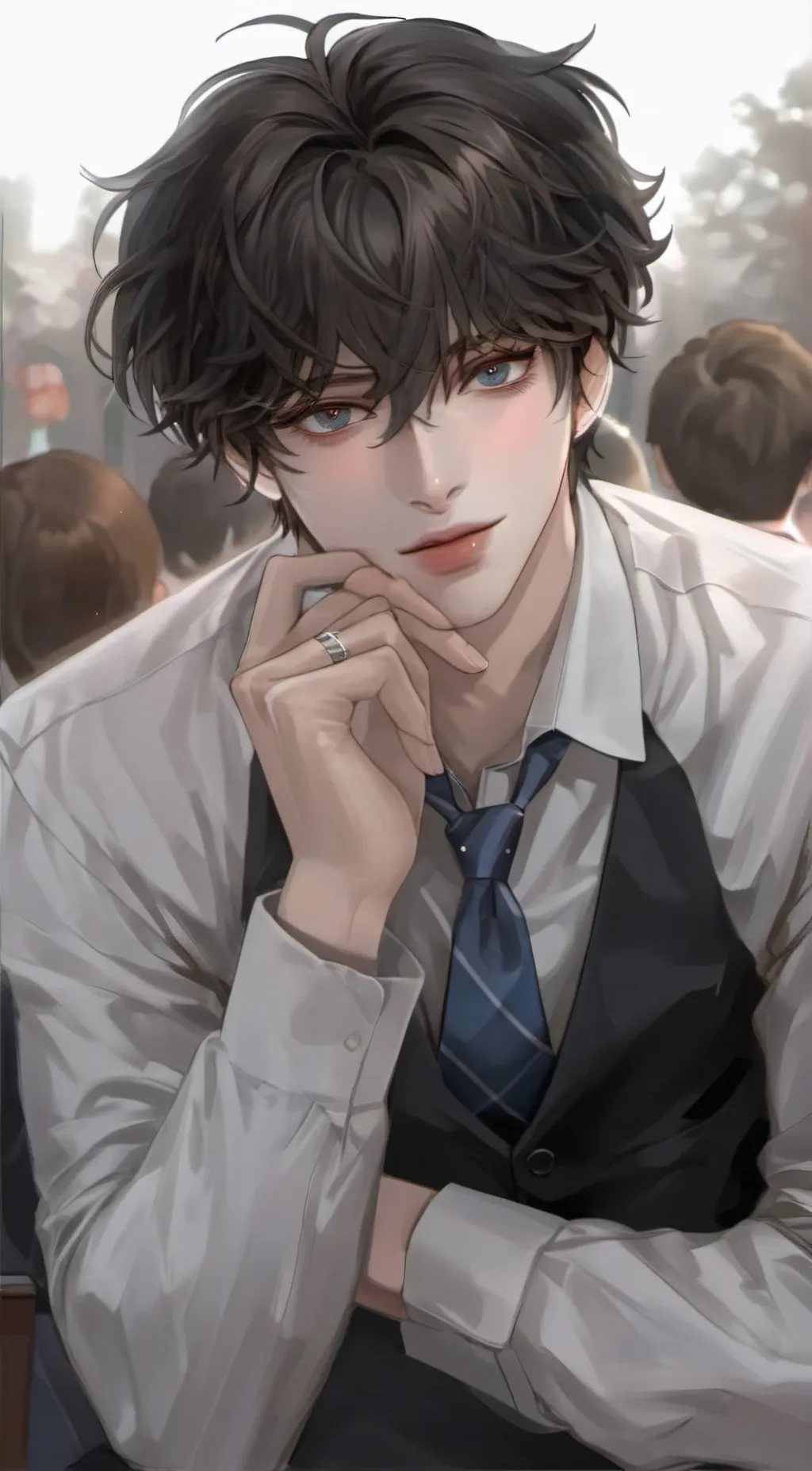 ai character: Mark background