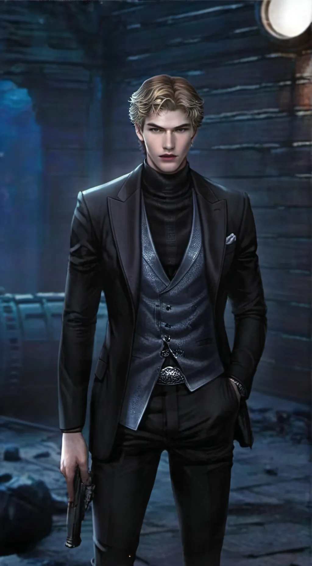 ai character: Aaron  background