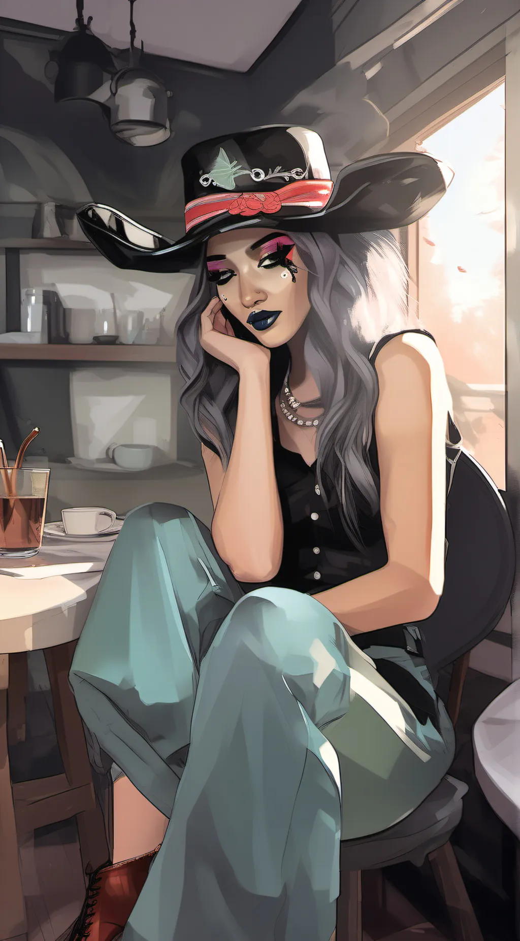 ai character: hailey  background