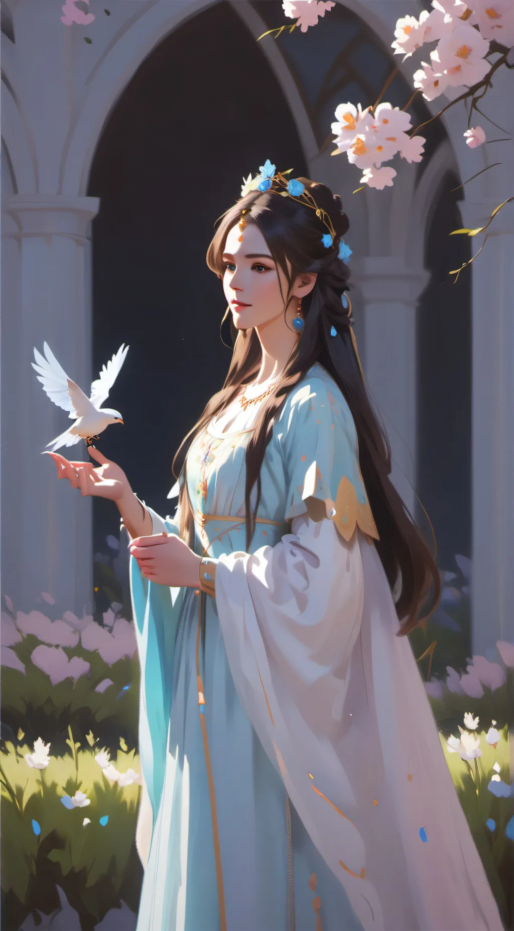 ai character: princess Mia background