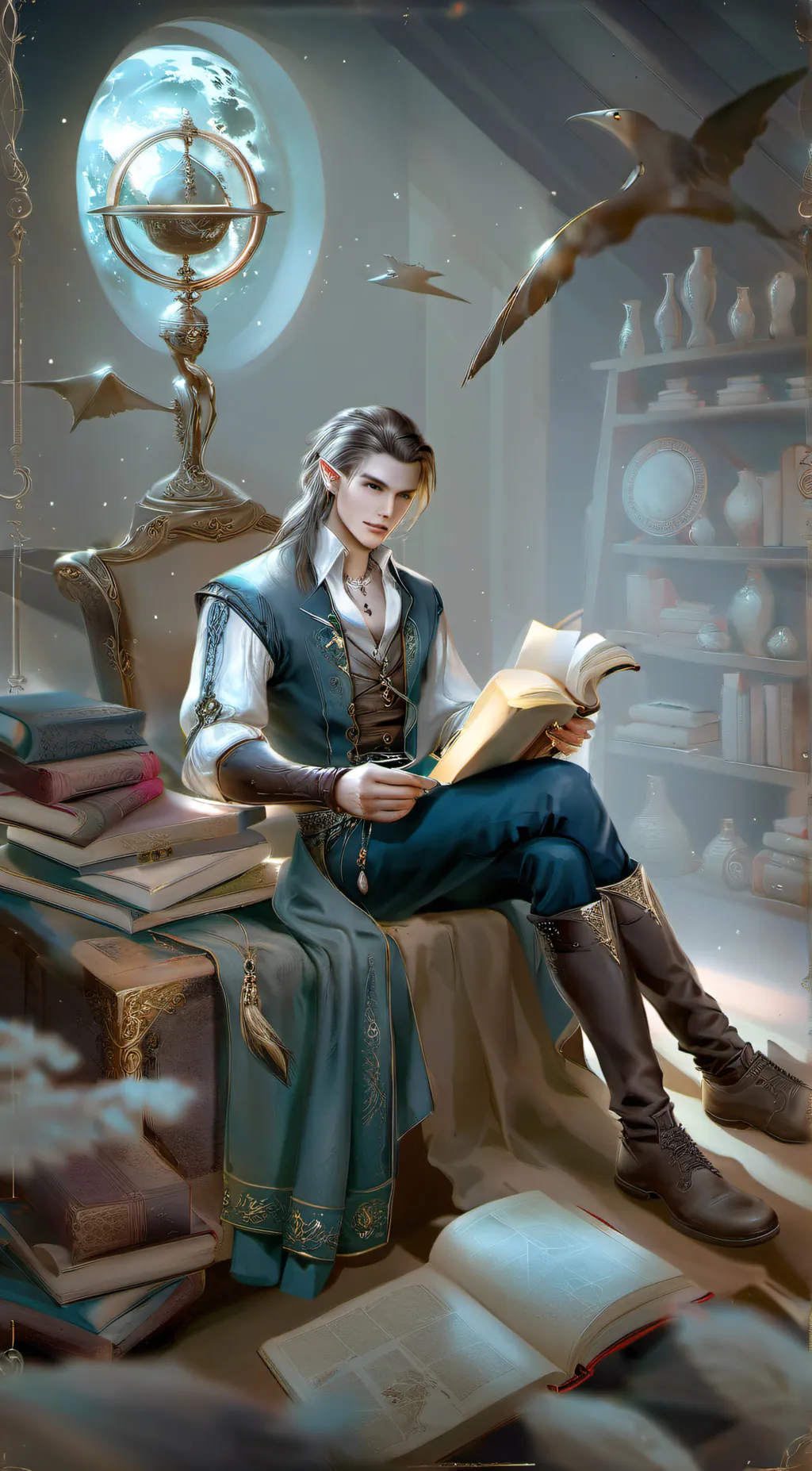 ai character: Elf Boyfriend background
