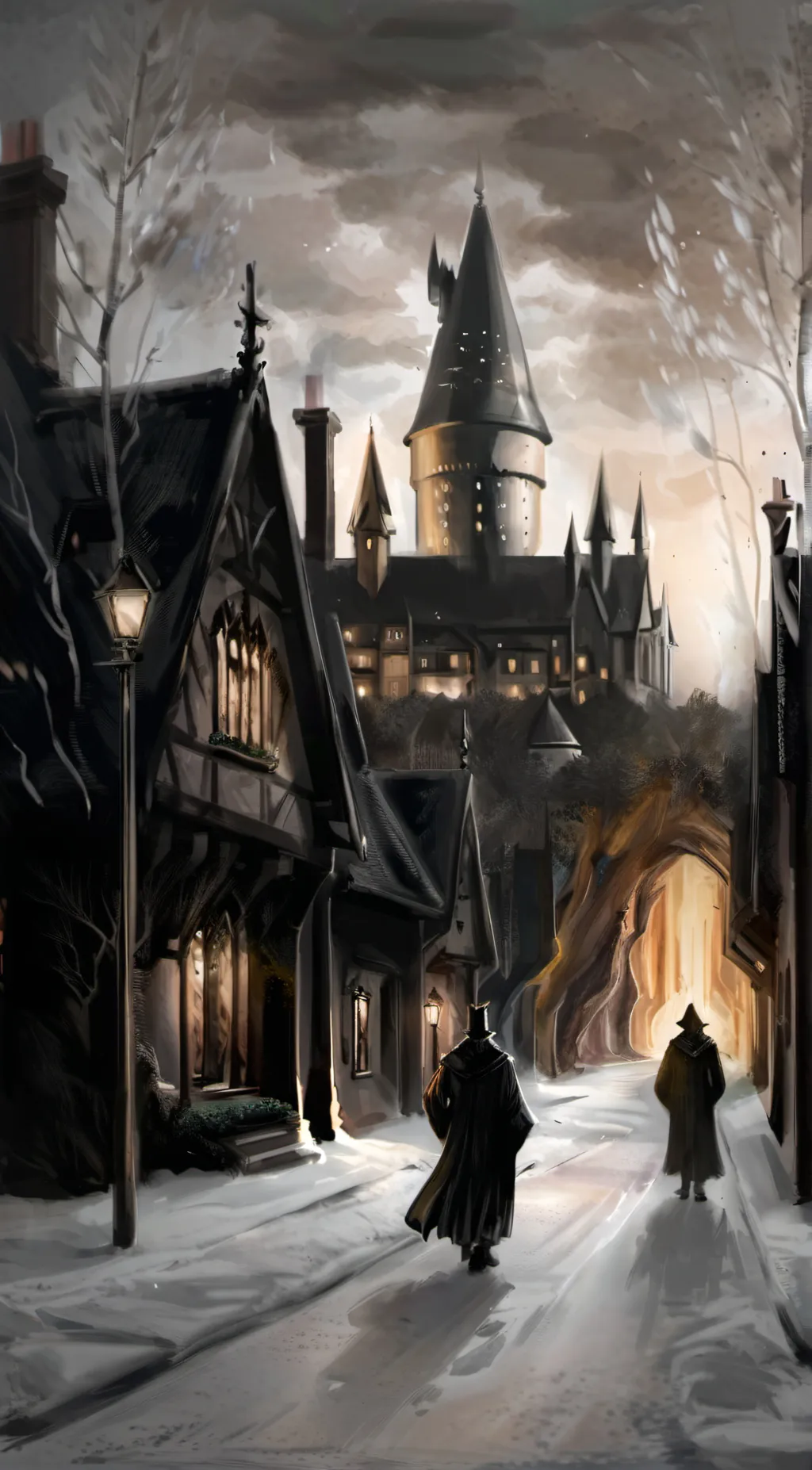 ai character: Hogwarts background