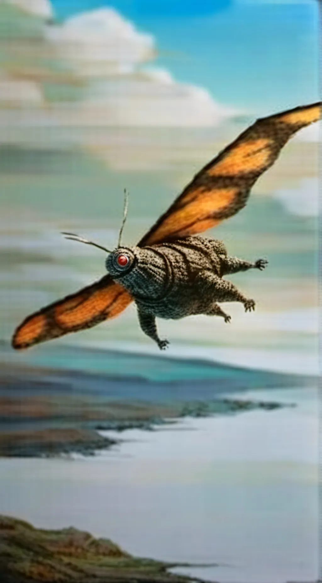 ai character: Robot mothra background