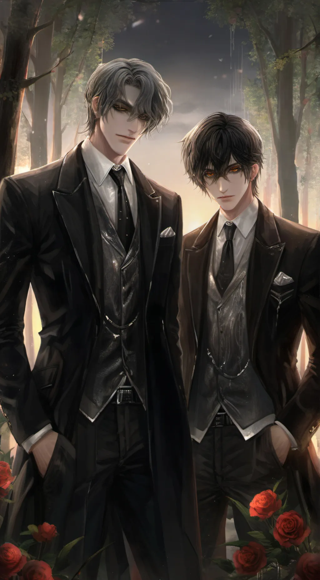 ai character: Frisky, Shadow,  background