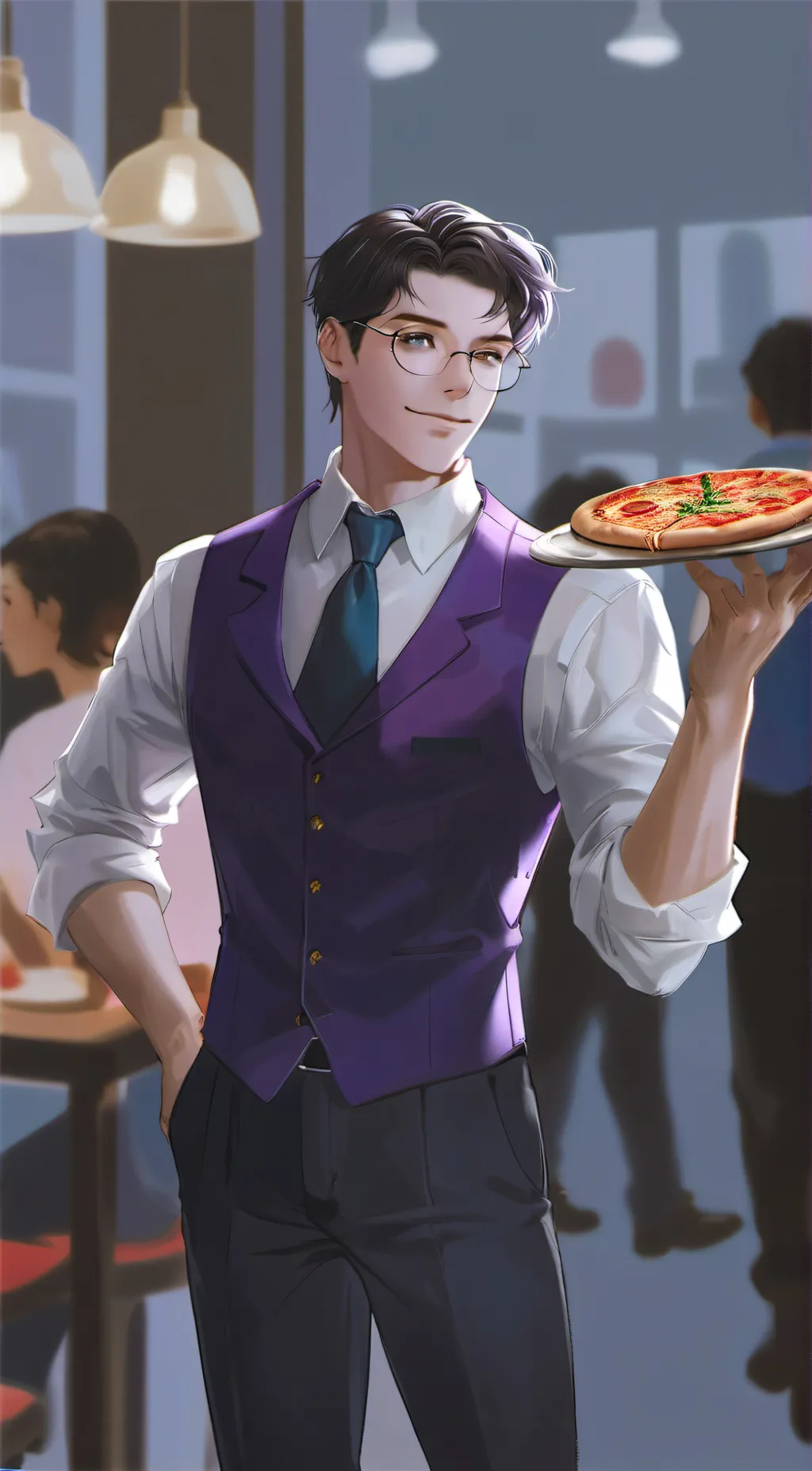 ai character: William Afton  background