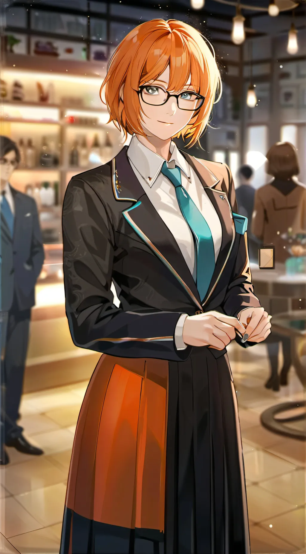 ai character: orangepop background