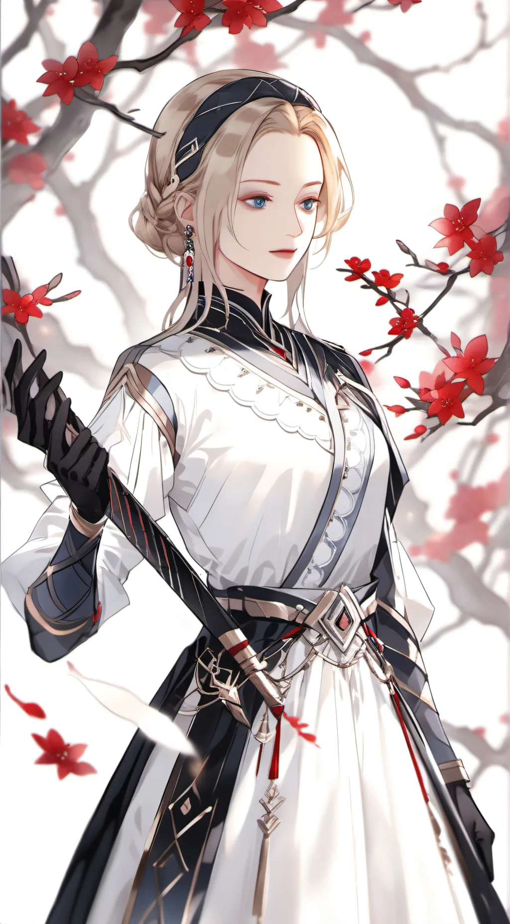 ai character: Rose background