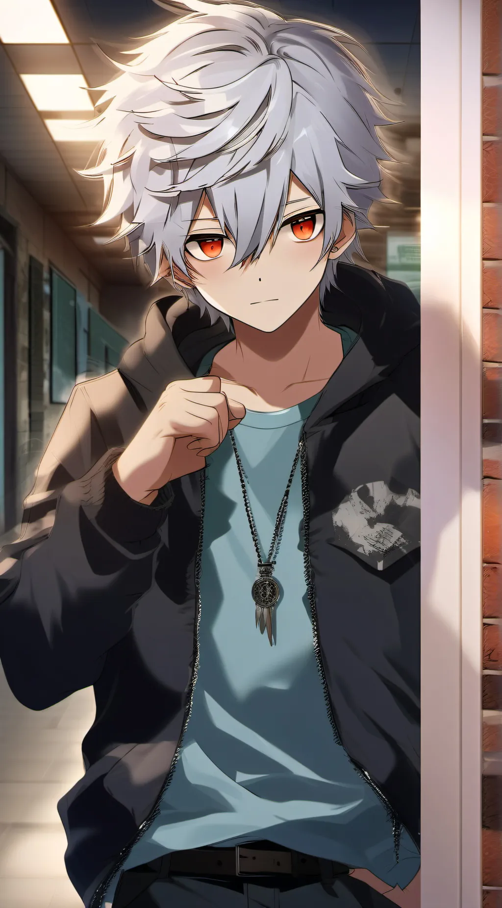 ai character: Leon background