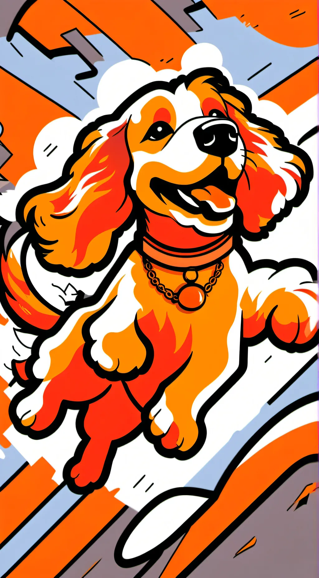 ai character: Dog day background