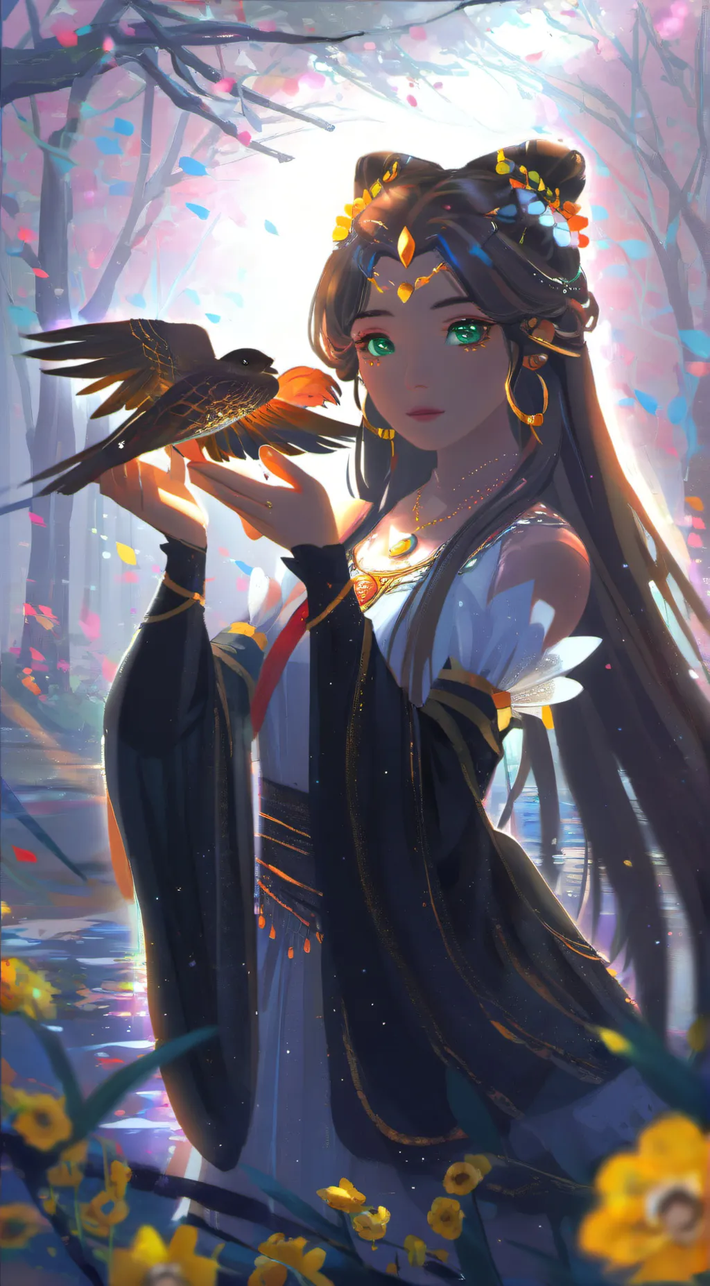 ai character: laya newson background