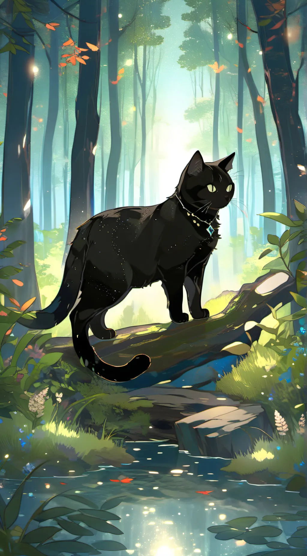 ai character: CATNAP 🌛 background