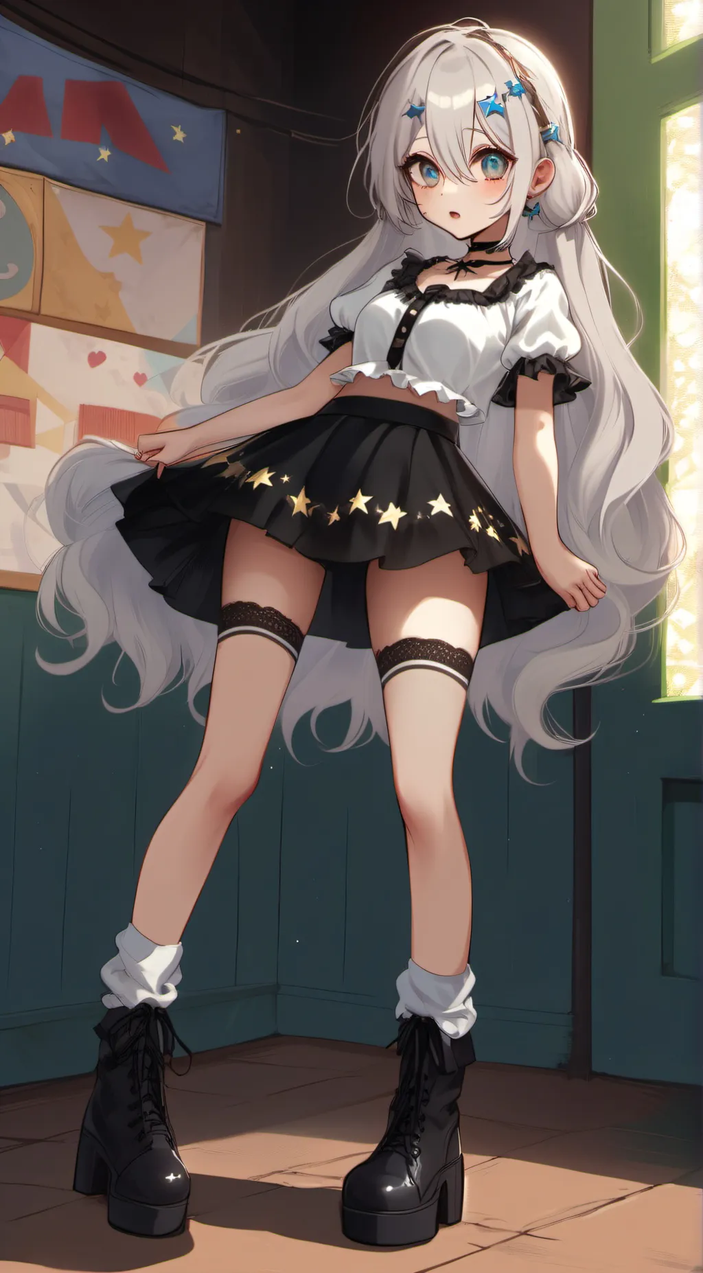 ai character: Mochi 餅 background