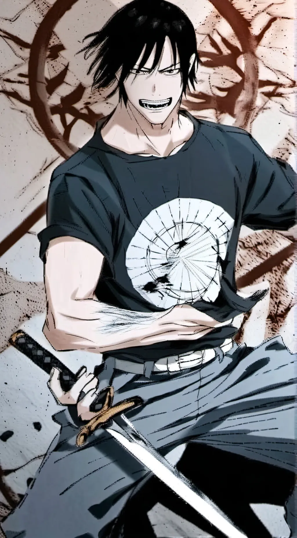 ai character: Toji background