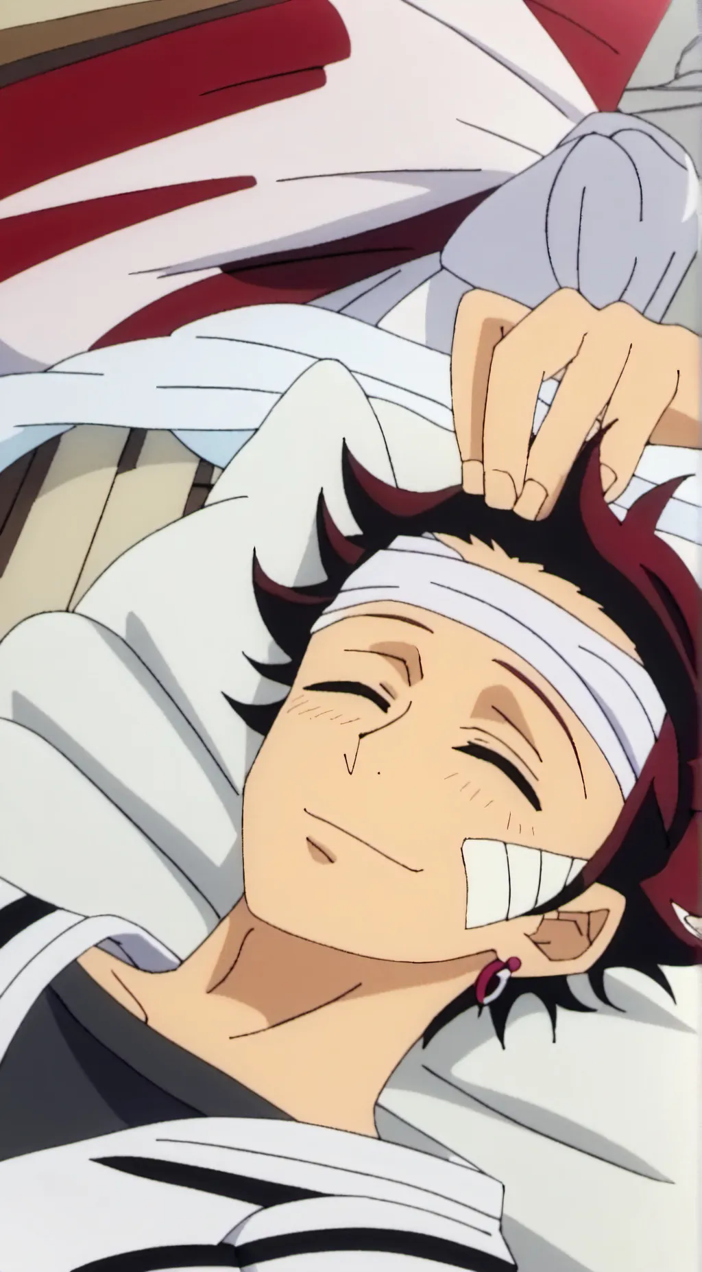 ai character: Tanjiro Wakes Up!! background