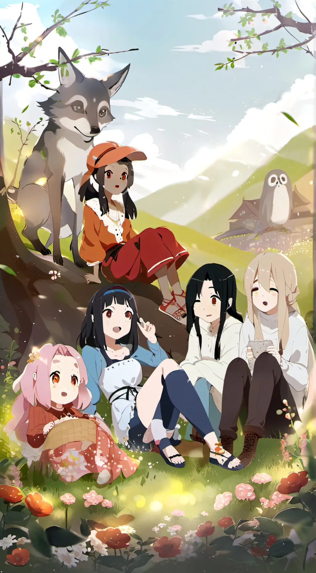 ai character: gurlys/friends background