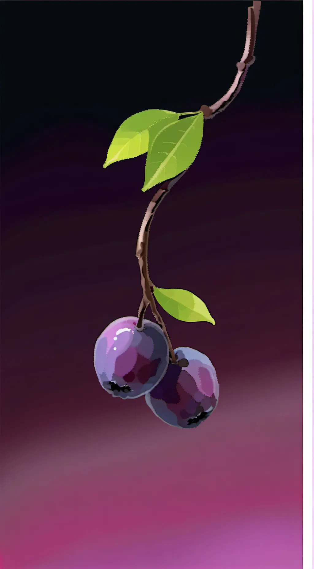 ai character: plum background