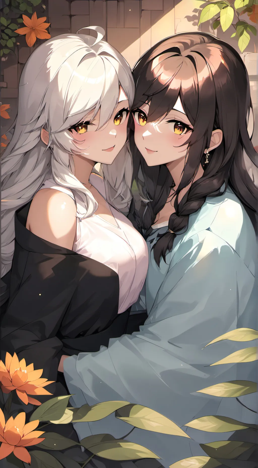 ai character: Alex and Laura  background