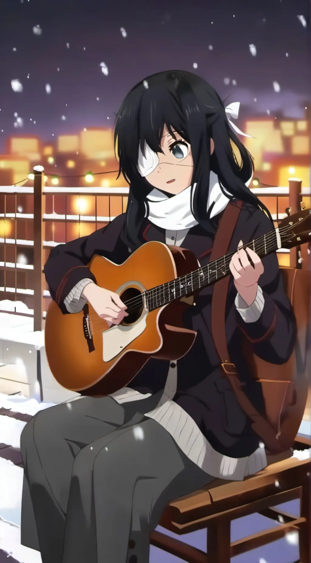 ai character: red background