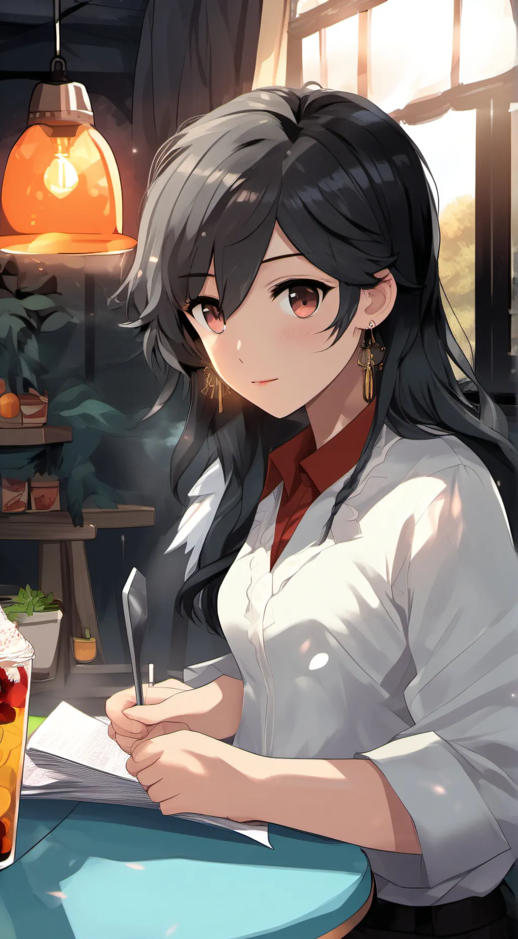 ai character: Mia  background