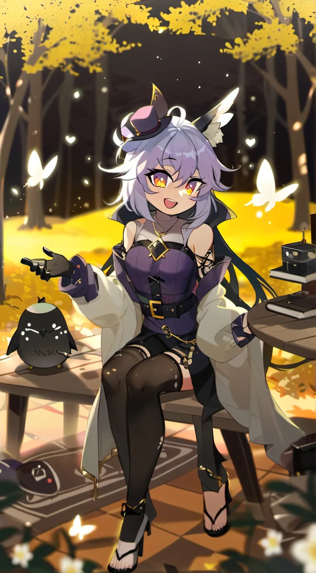 ai character: Tea Butterfly  background