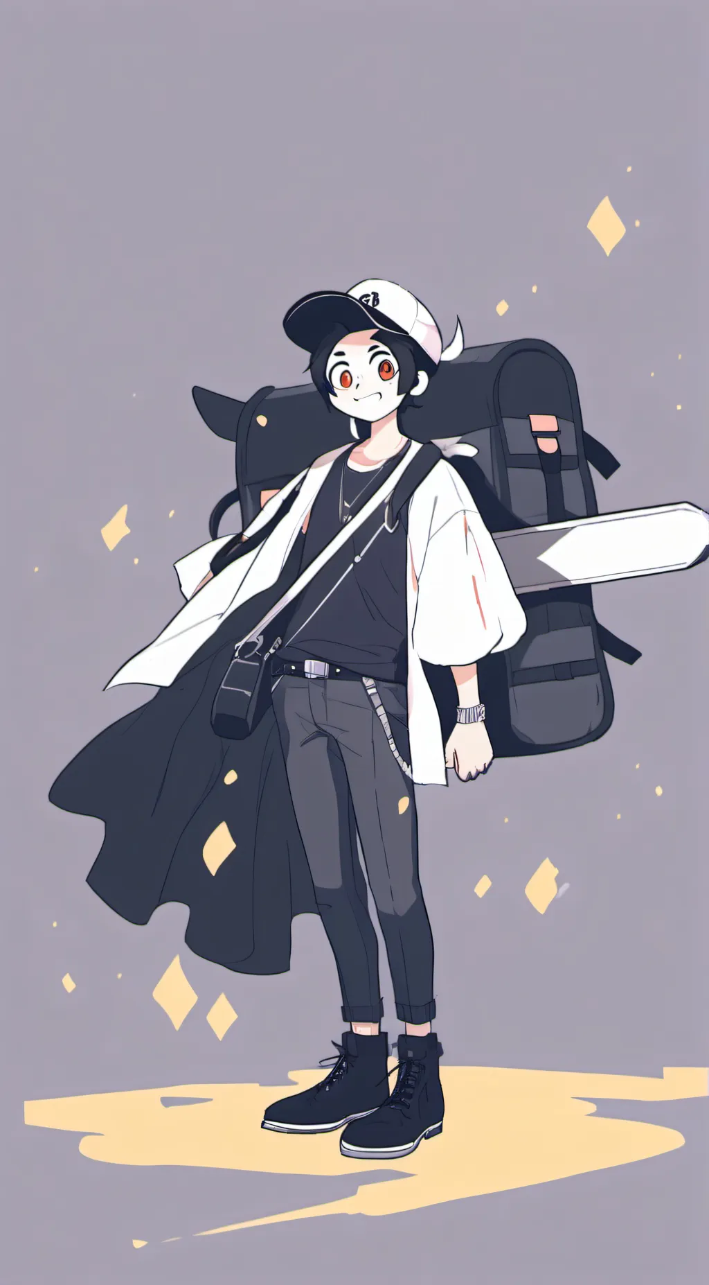 ai character: InkpersonYT background