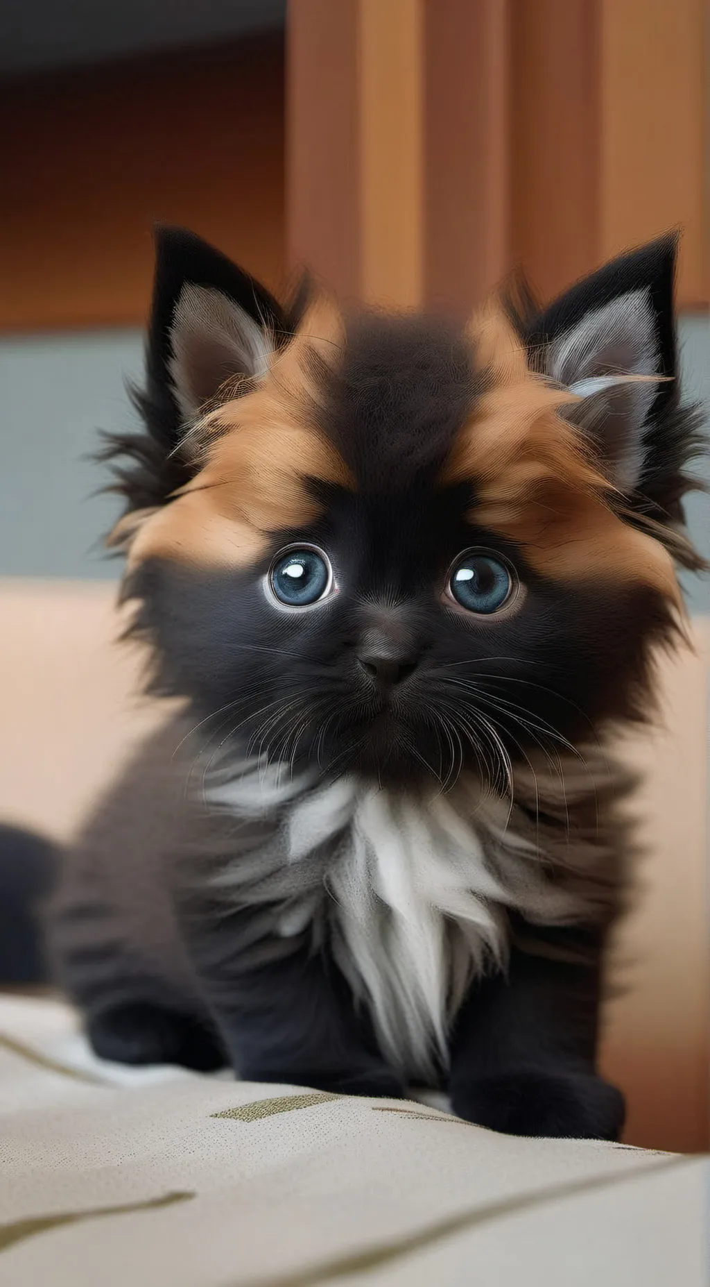 ai character: cute kitten background