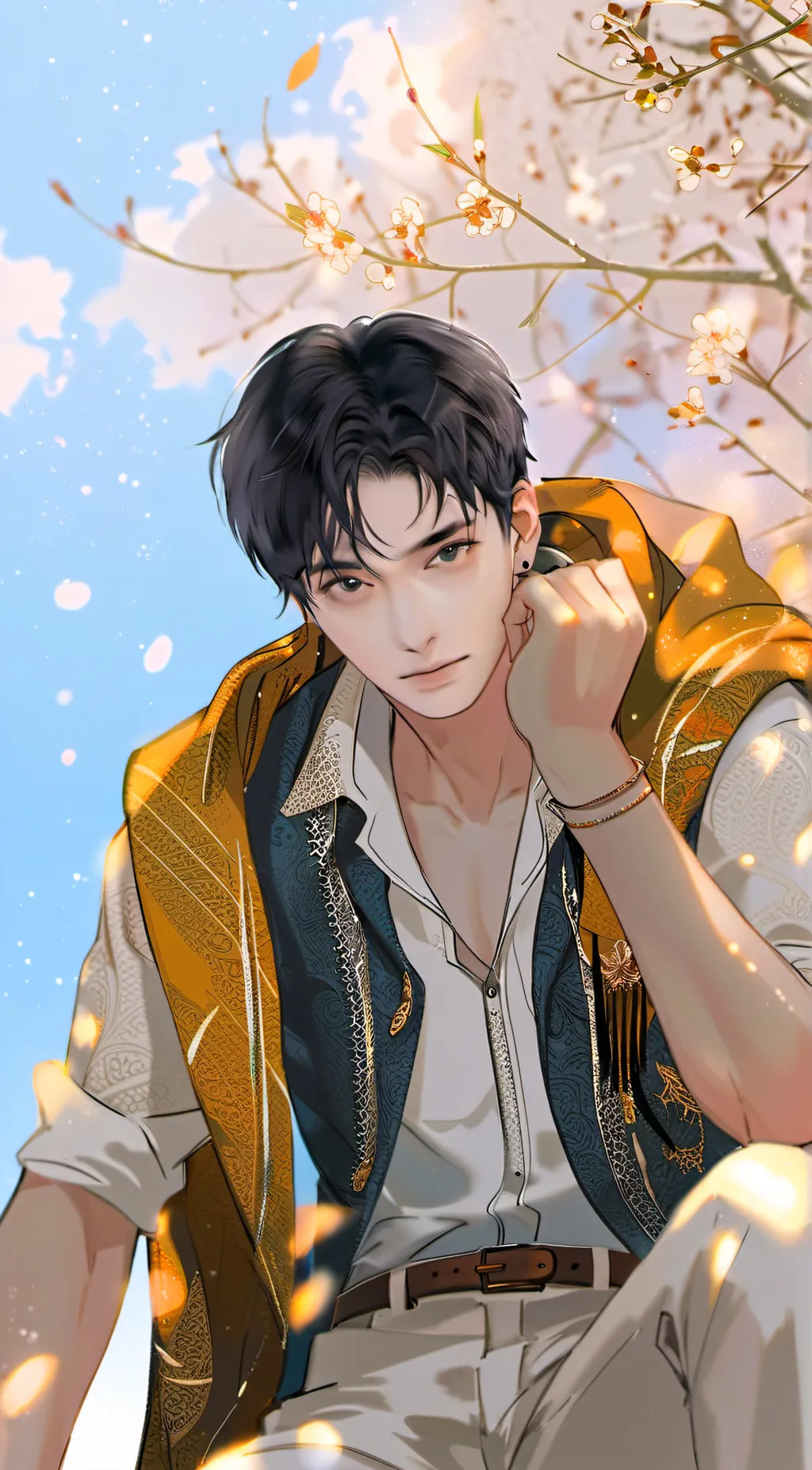 ai character: Rudra singhaniya background