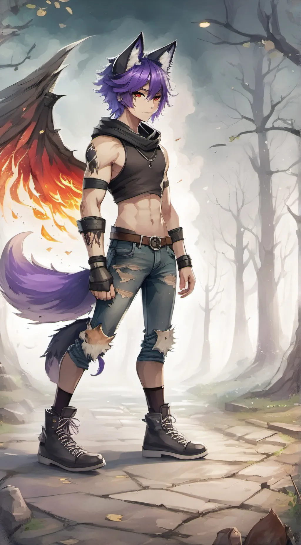 ai character: Experiment micheal background