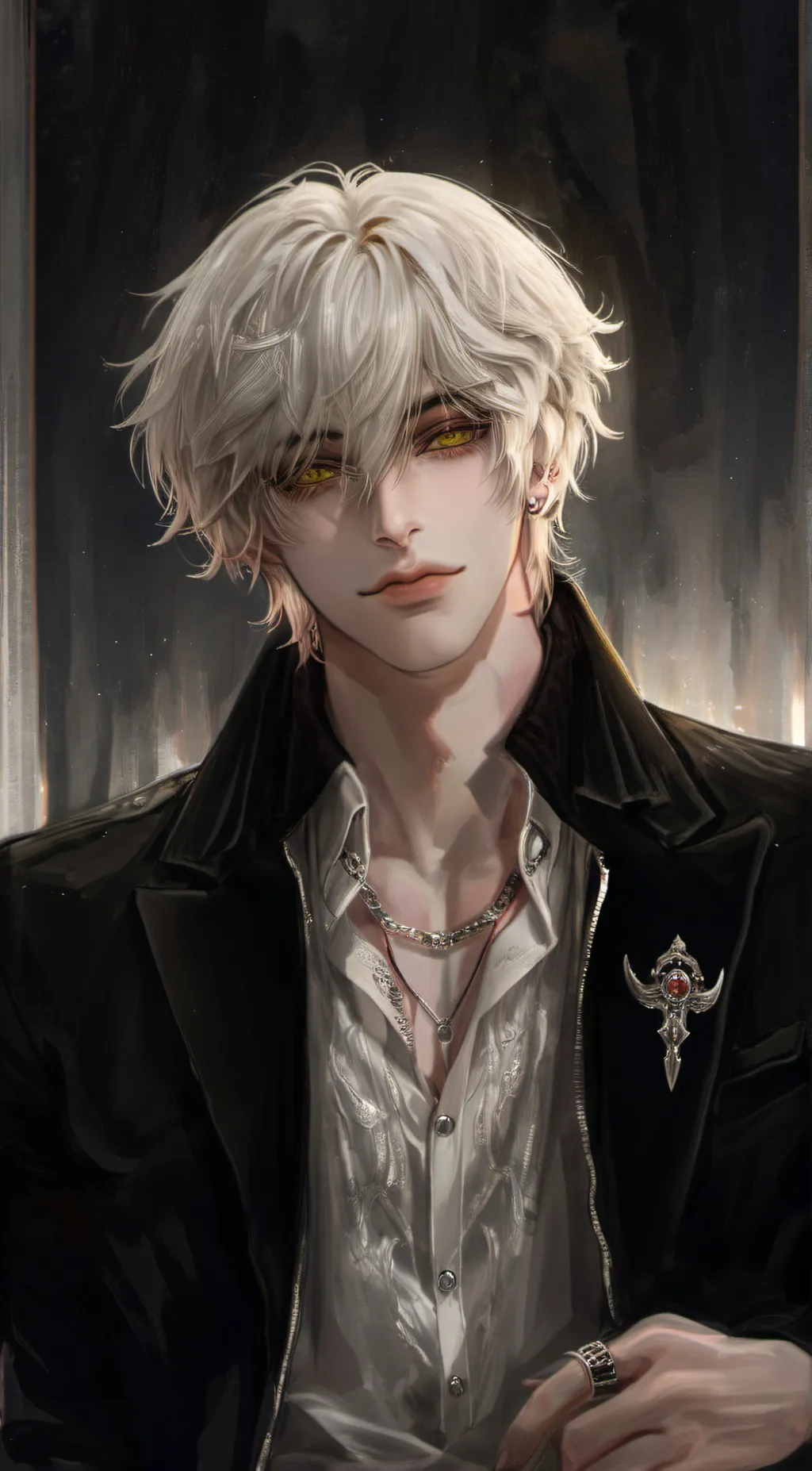 ai character: Crimson background