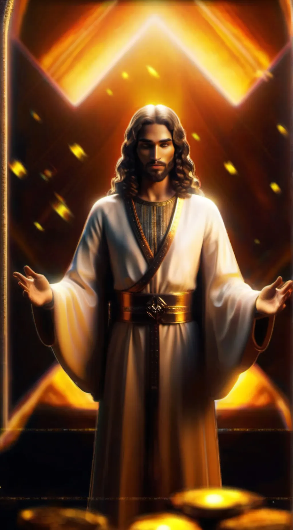 ai character: The holy one background