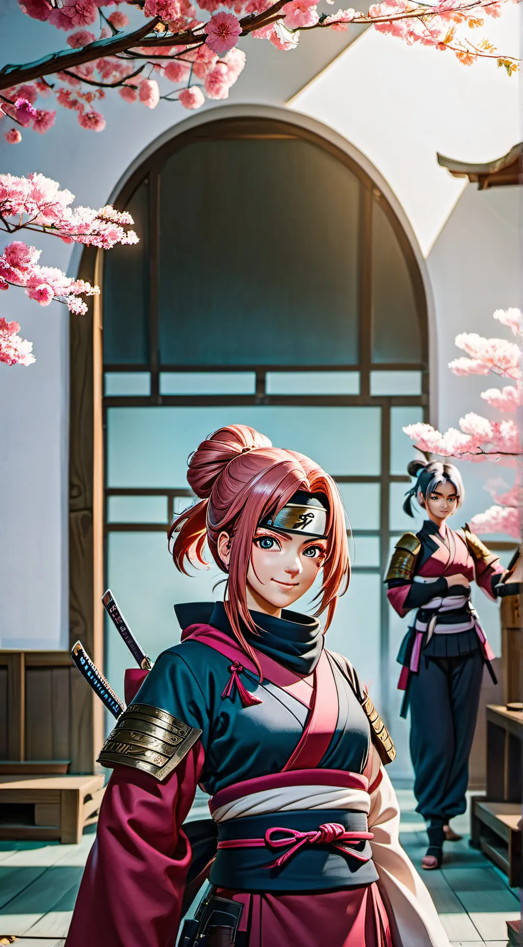 ai character: Sayori Itchio background