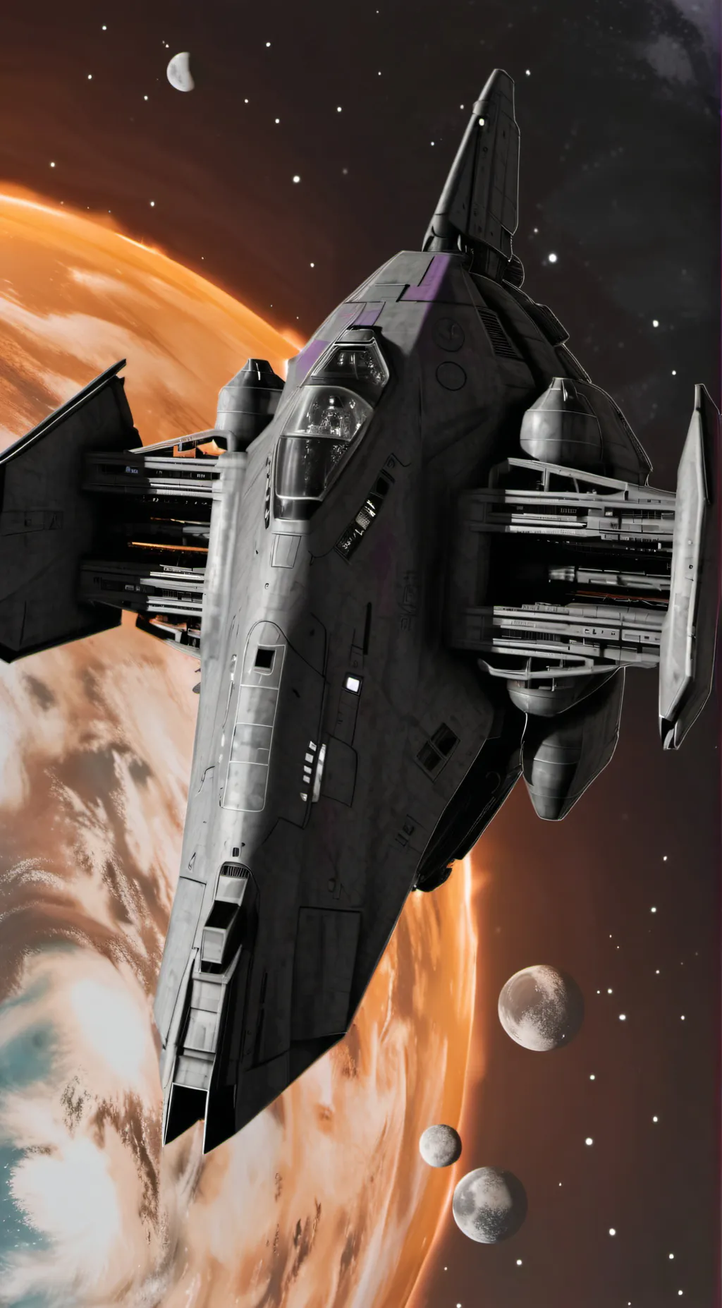 ai character: PIDARAS Spaceship  background