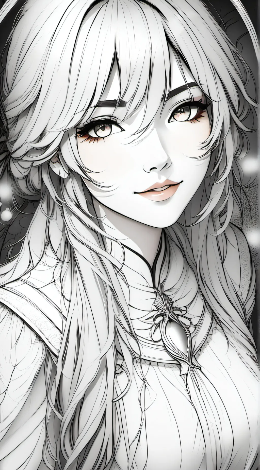 ai character: Kira blossom background