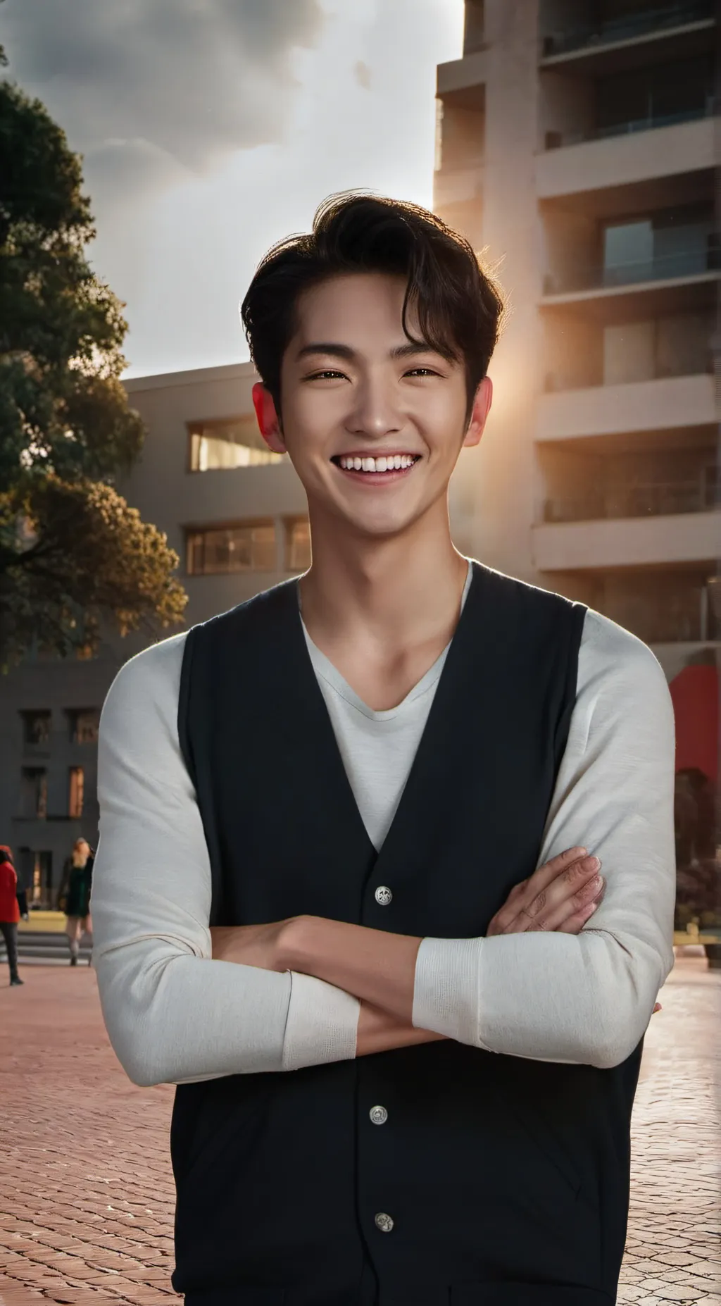 ai character: Oliver  background