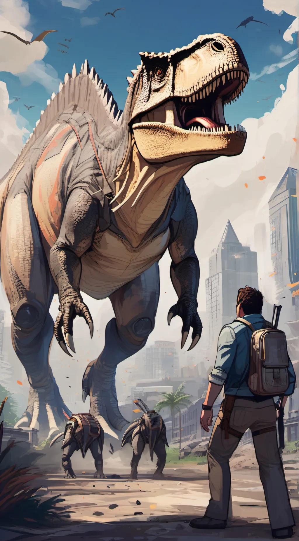 ai character: Neck snapper background