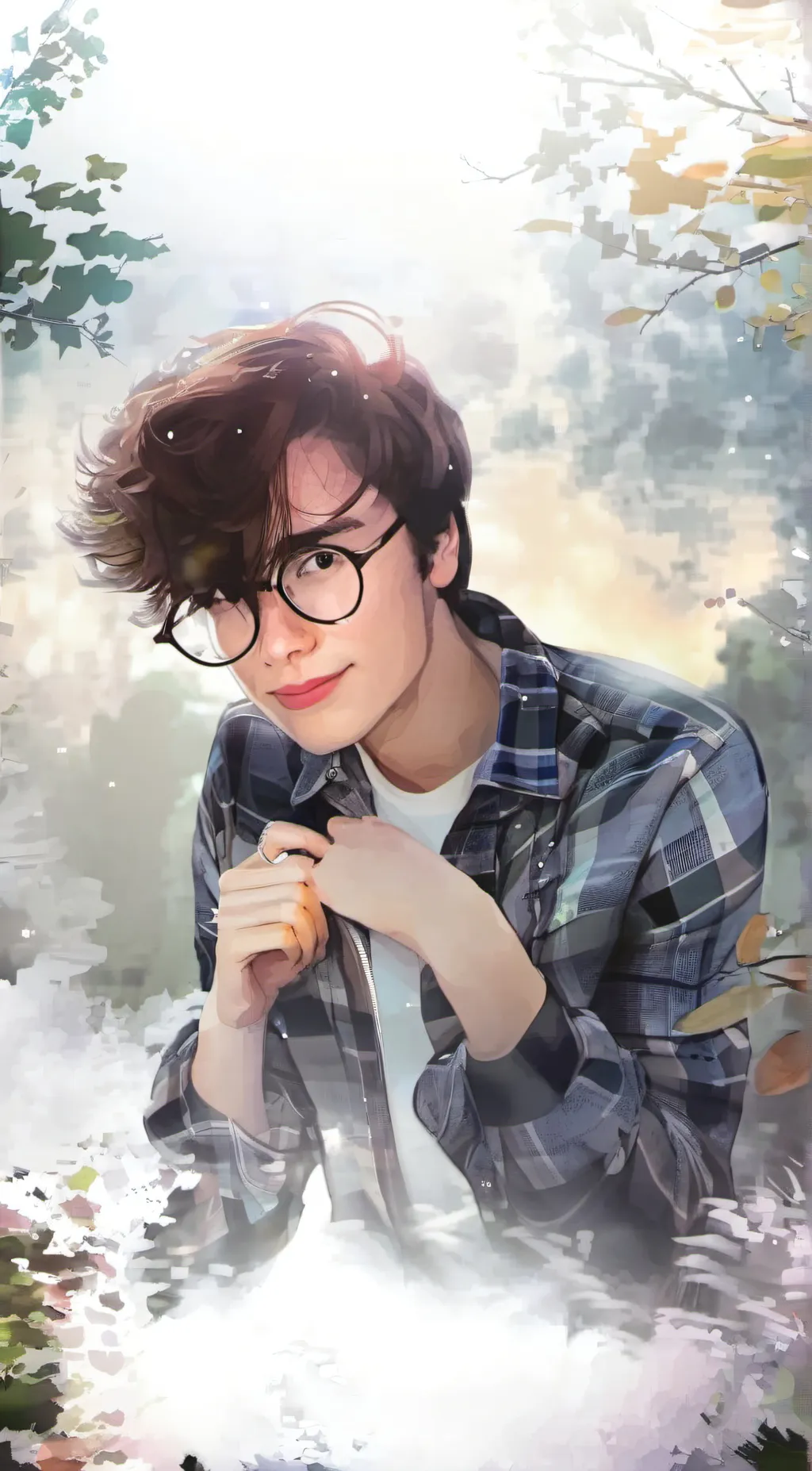 ai character: Dawn background