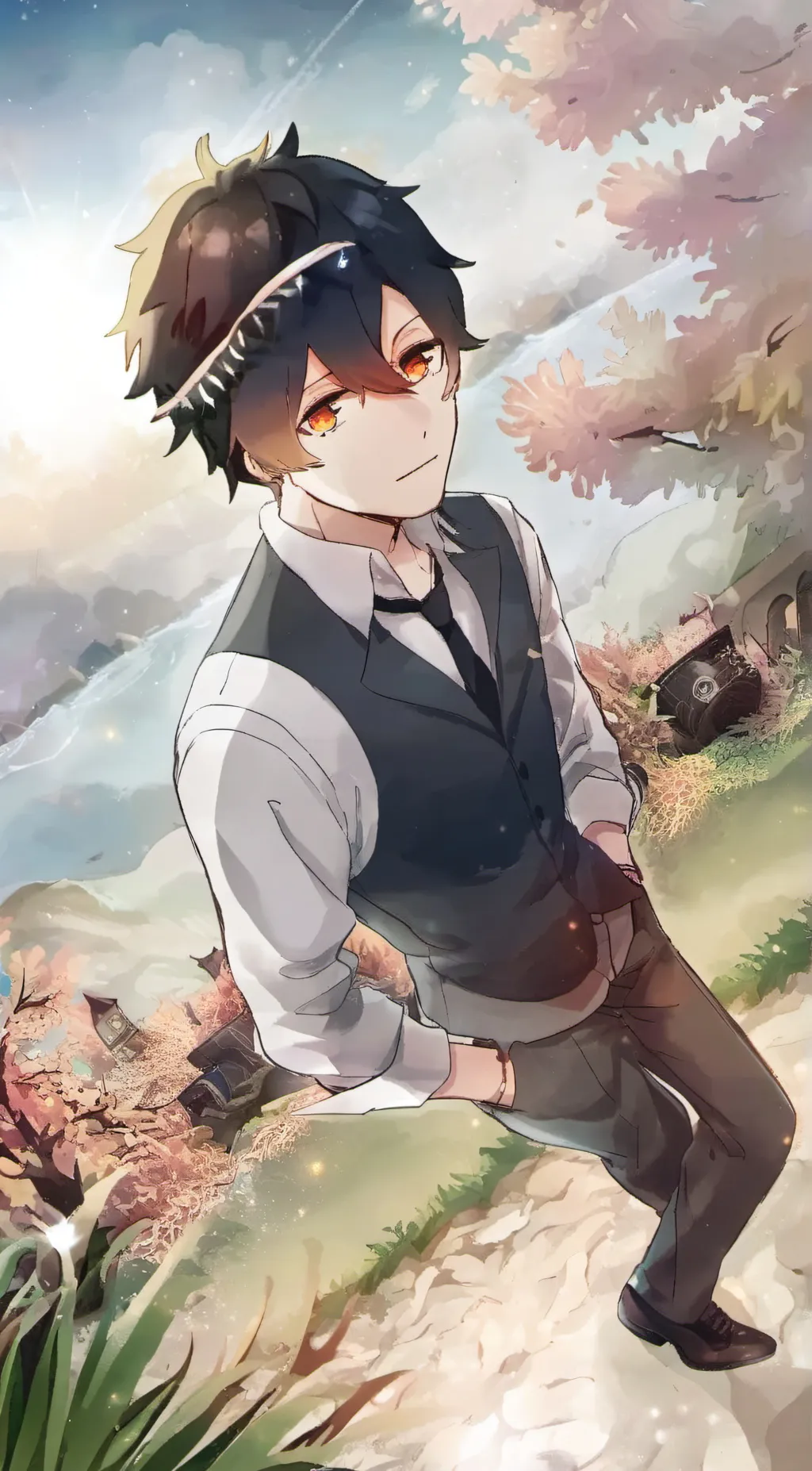 ai character: theo background