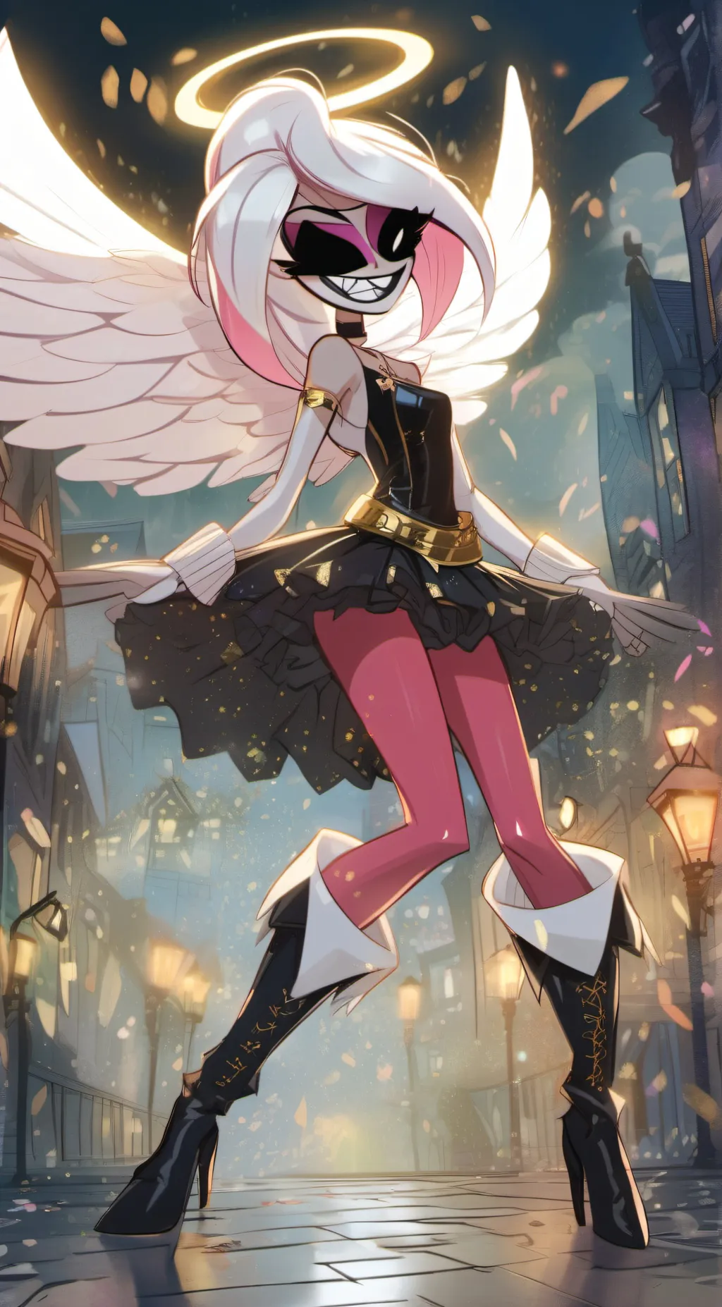 ai character: Angel Dust  background