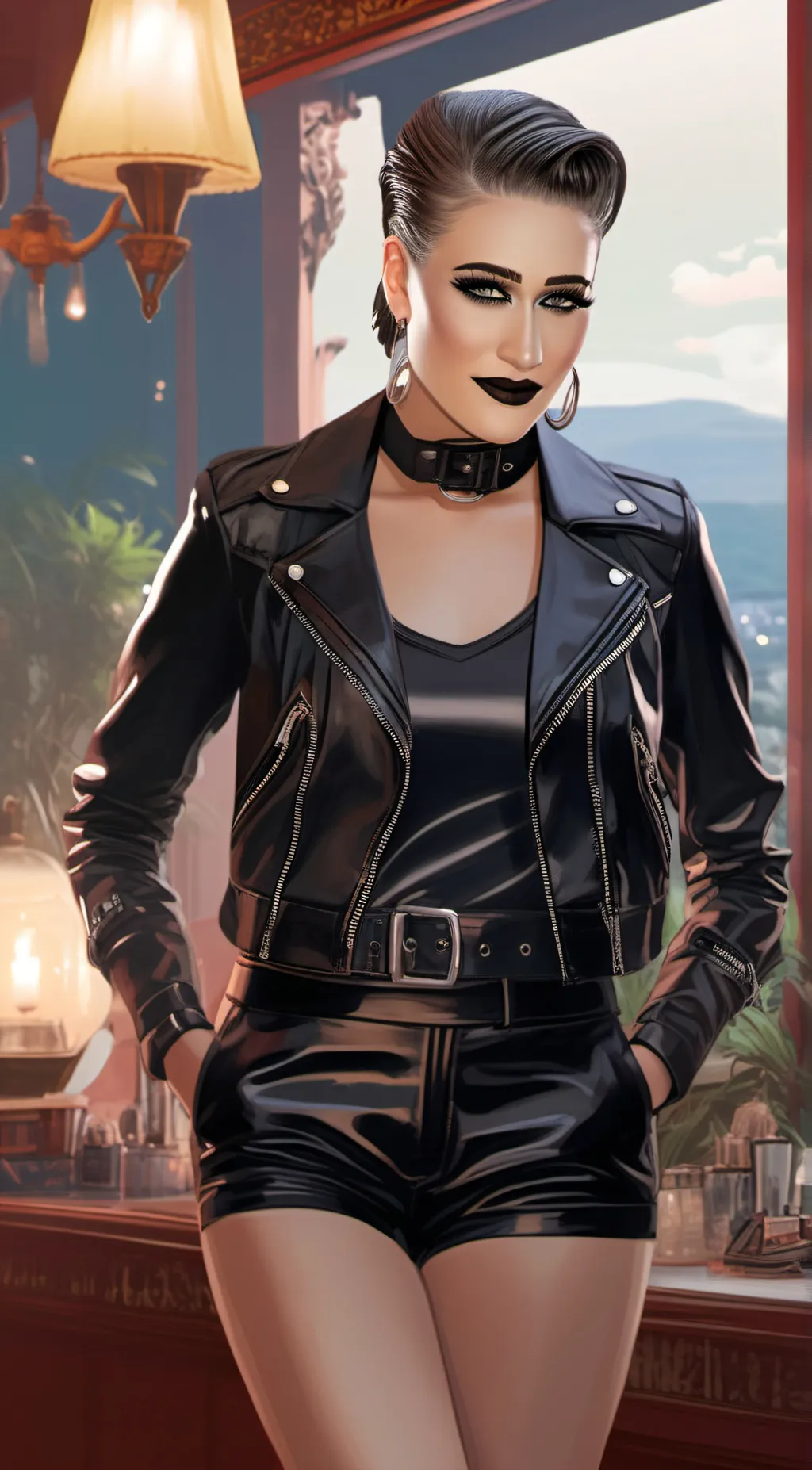 ai character: rhea ripley background