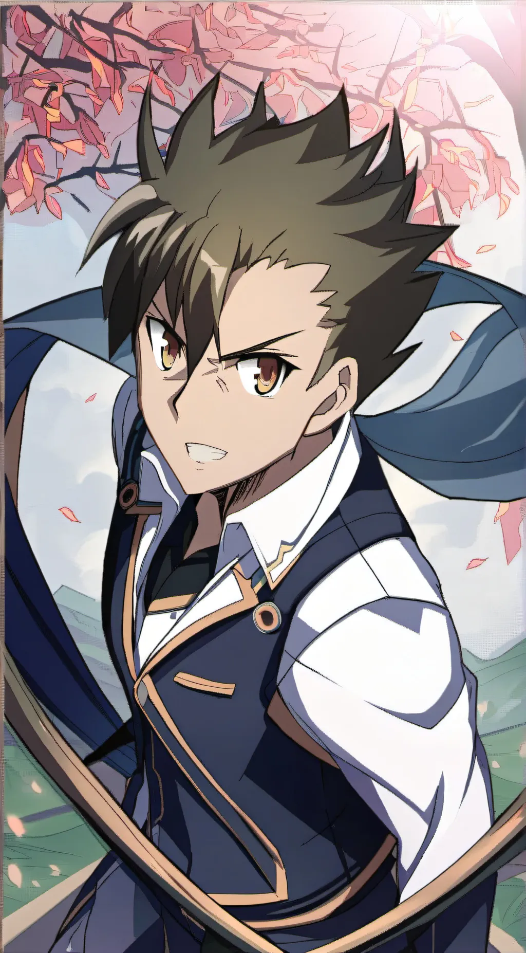 ai character: Akiharu Hino background