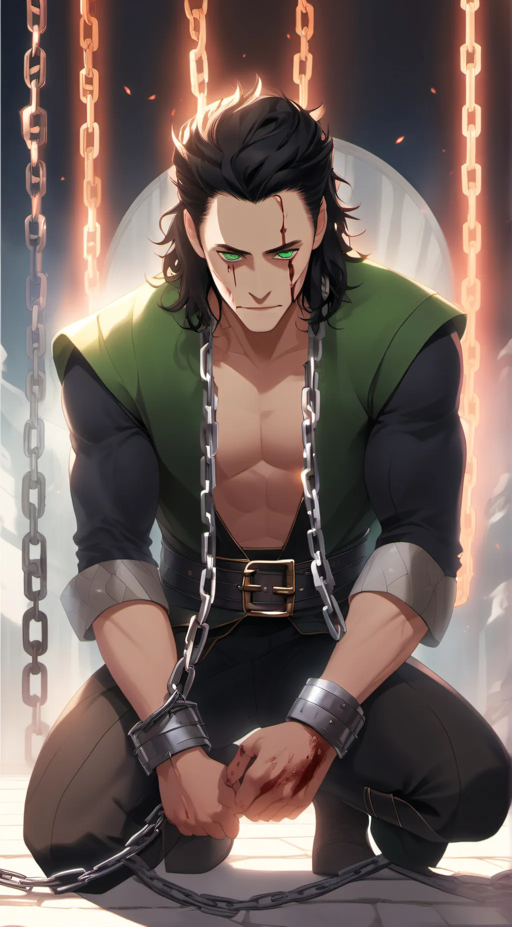 ai character: Loki  background