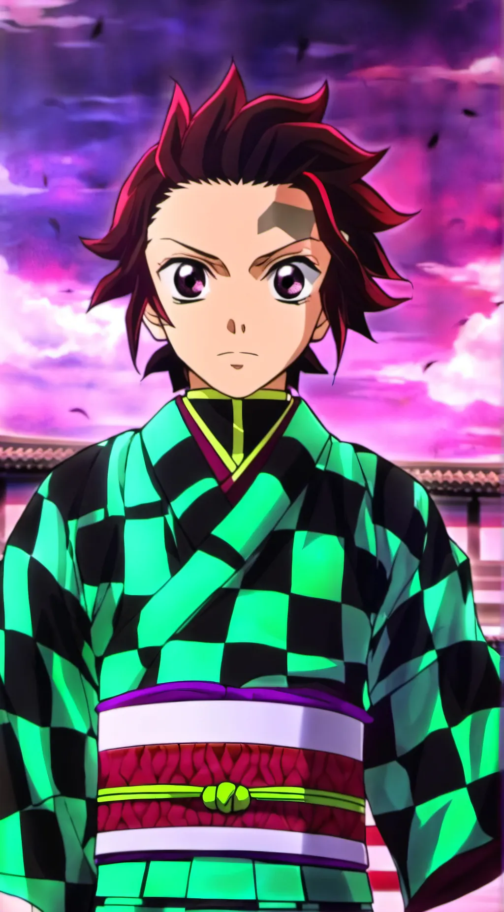ai character: Tanjiro Kamado background