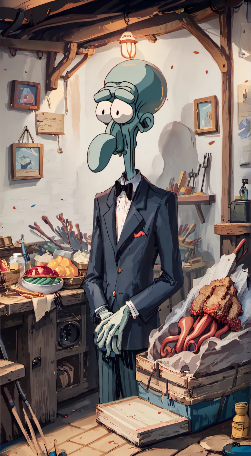 ai character: Squidley background